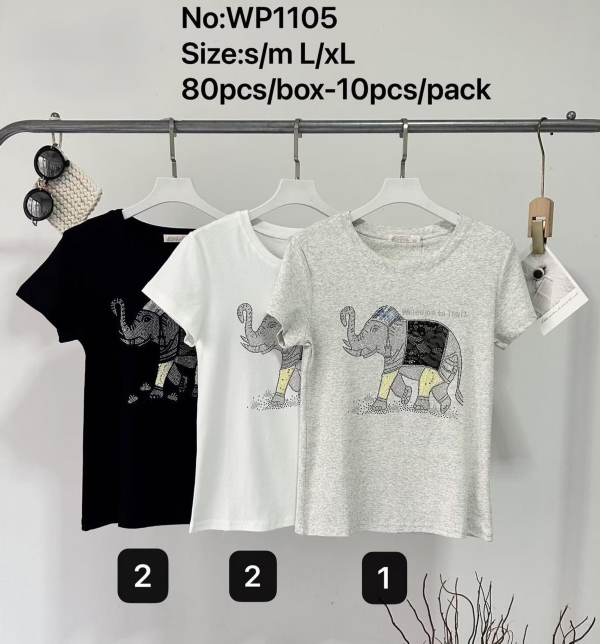 Bluzki damskie Roz S/M-L/XL, Mix Kolor Paczka 10 szt